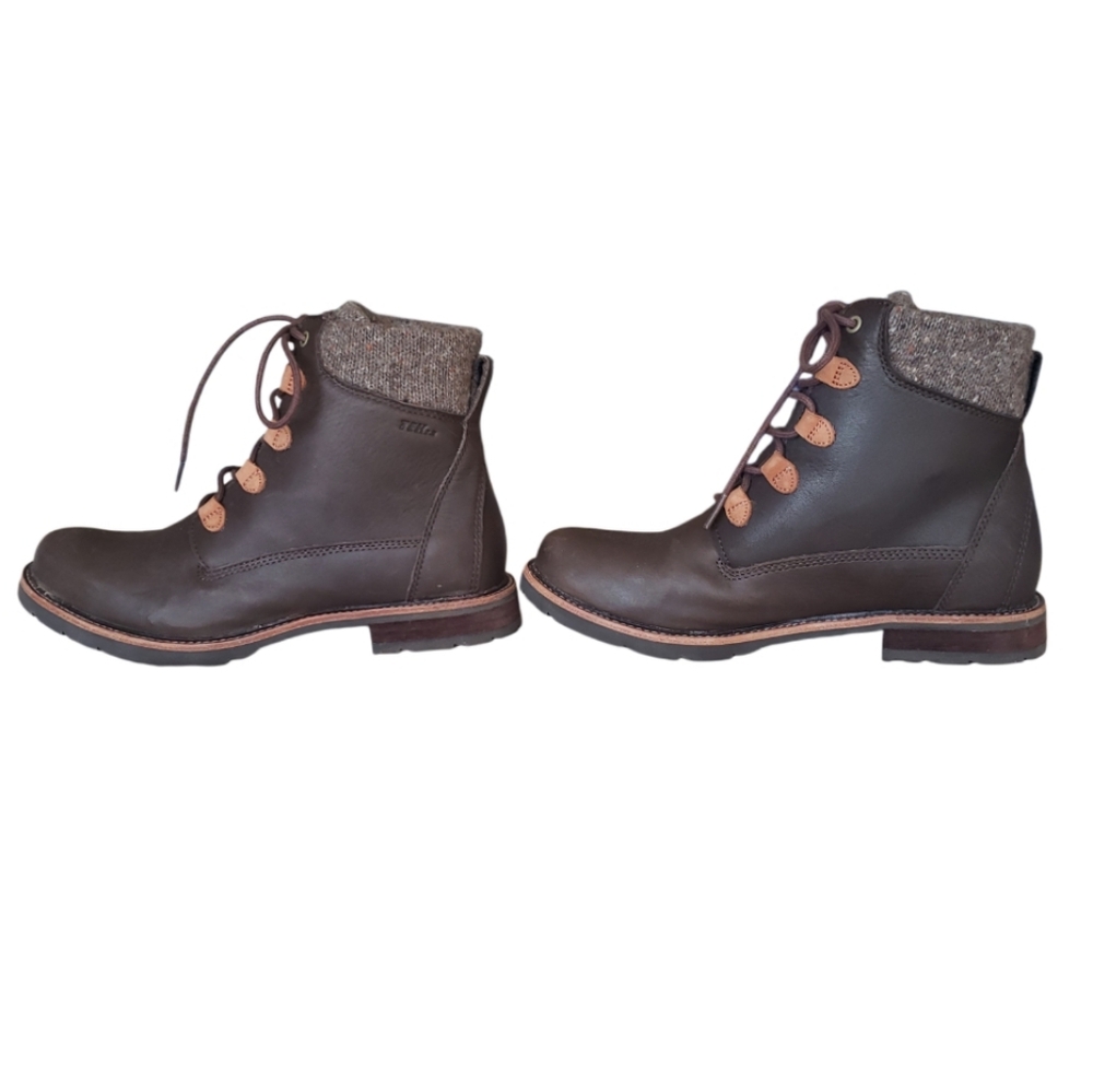 LL BEAN East Point Leather Chelsea Ankle Boots Waterproof TEK2.5 Brown Size 9. - Picture 5 of 14